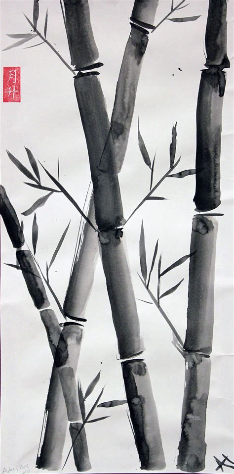 Japanese Bamboo Painting