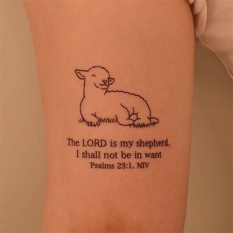 Share 72+ the lord is my shepherd tattoo best - in.coedo.com.vn