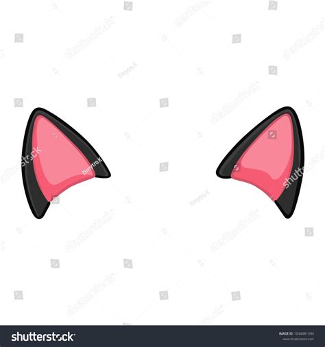 Cat Ears Vector Stock Vector (Royalty Free) 1044481390 | Shutterstock