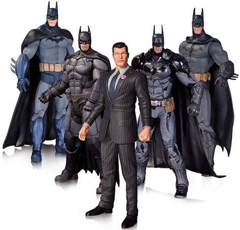 Batman Arkham Series Arkham Batman 6.7 Action Figure 5-Pack DC ...