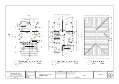 Two Storey Residential House Structural Plan - Image to u