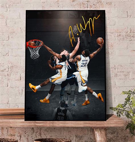 Andrew Wiggins Poster Dunk 2022 Luka Warriors Basketball - Thekingshirt.com