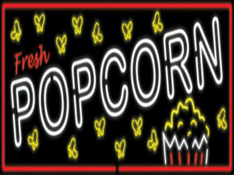 Second Life Marketplace - Fresh Popcorn neon sign