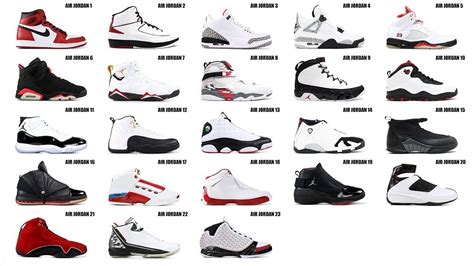 Air Jordans Through Out The Years 1984-2008. Air Jordan I to Air Jordan ...