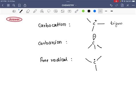 SOLVED: What is the hybridization state of carbon in carbocation ...