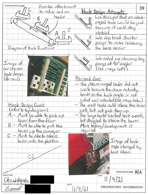 VEX Engineering Notebook Examples – VRC