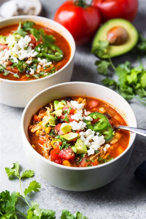 Instant Pot Mexican Chicken Soup | Garden in the Kitchen