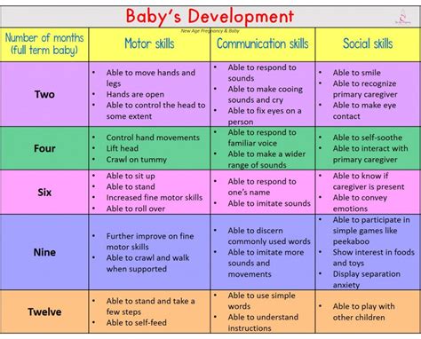 Child Development Chart Birth To 19 Years - Best Picture Of Chart ...