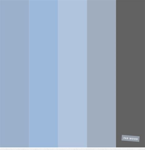 Color Inspiration : Shades of Blue and grey color palette