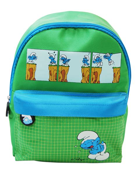 BACKPACK KIDS NURSERY SMURFS DROP STYLE WITH FRONT POCKET 32CM D.232 ...