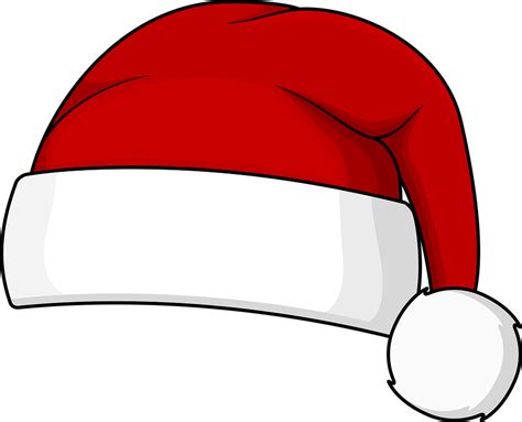 Download Santa Hat, Christmas, Red Cap. Royalty-Free Vector Graphic ...