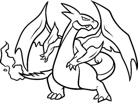 Mega Charizard X Drawing at GetDrawings | Free download