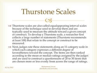 Thurstone Scales - Mass Media Research.pptx | Free download