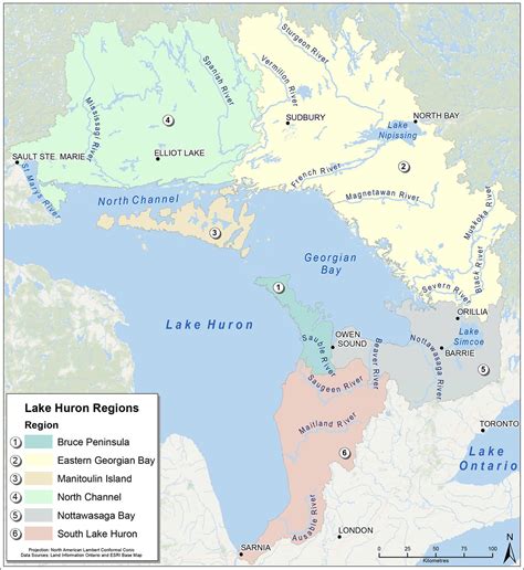 35 Map Of Lake Huron - Maps Database Source