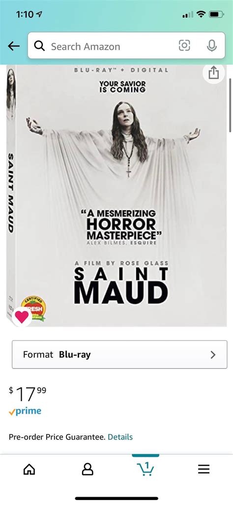 Saint Maud is now available for preorder in the US. November 30th ...