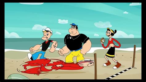 popeye cartoon muscle flexing mg - YouTube