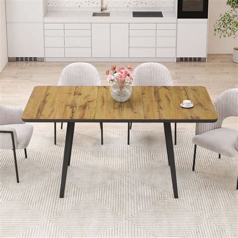 Modern Square Functional Dining Table for Dining Room - Oak - ShopStyle