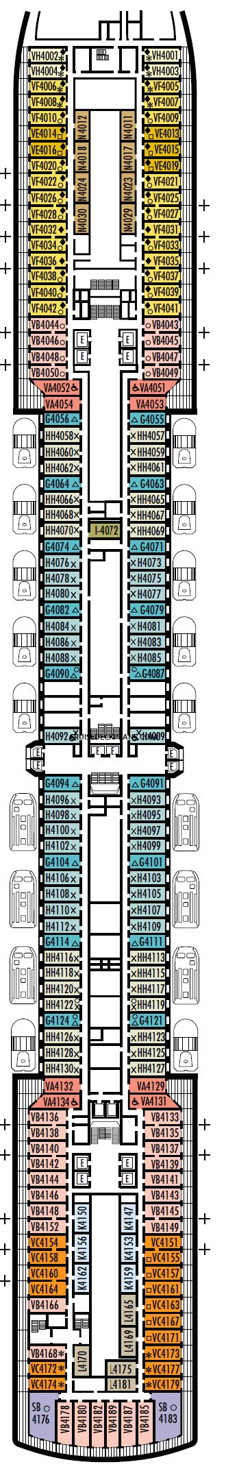 Nieuw Amsterdam Upper Promenade Deck Plan Tour