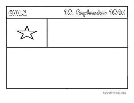 Printable Flag of chile coloring page - Printable Coloring Pages For ...