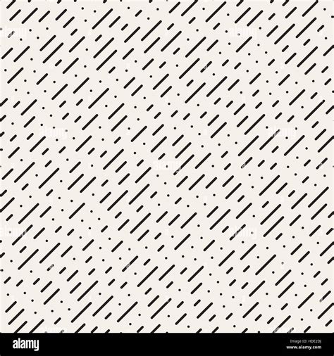 Vector Seamless Black and White Diagonal Dashed Lines Rain Pattern ...