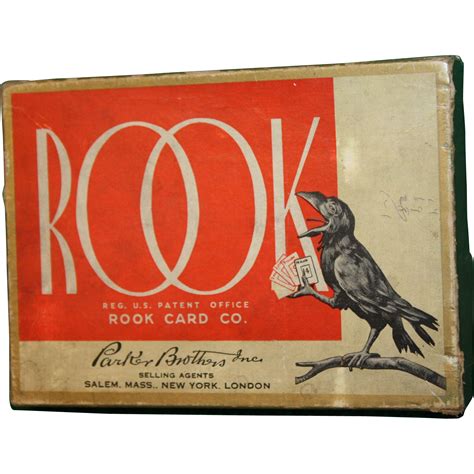 Rook Card Game Parker Bros. 1934 | Rook card game, Card games, Vintage ...