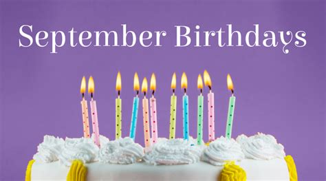 sept. birthdays - wpn - Celebration Advisor - Wedding and Party Network ...