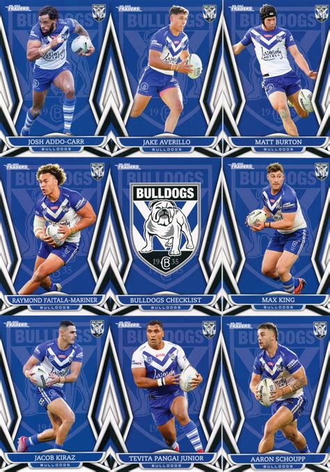 2023 NRL Traders Base Team Set - Canterbury Bulldogs - Gold Coast ...