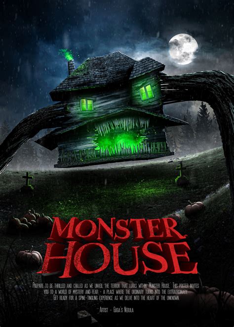 Realistic Monster House Movie Poster | Poster By Guga's Nebula