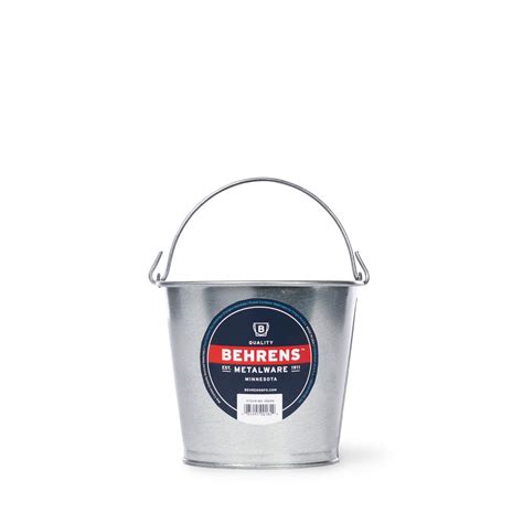 2 Quart Galvanized Steel Pail | Behrens Mfg