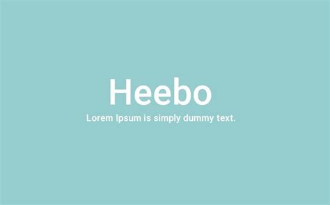 Heebo Font Free Download - Fonts Bee