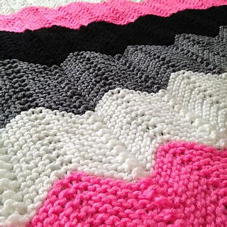 Ravelry: Knitted Chevron (Ripple) Afghan pattern by Laura Mosier