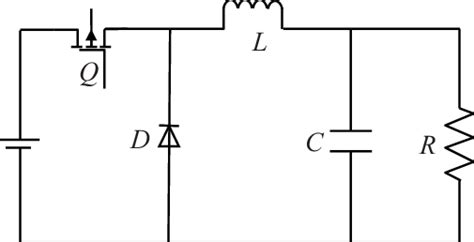 Circuit diagram of the DC-DC step-down converter. | Download Scientific ...