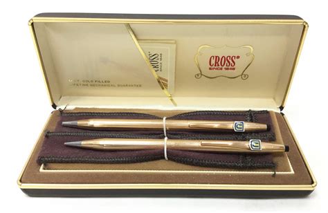 Lot - Pair Of Cross 14Kt Gold Filled Pens