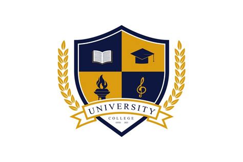 University college school badge logo design (2565729)