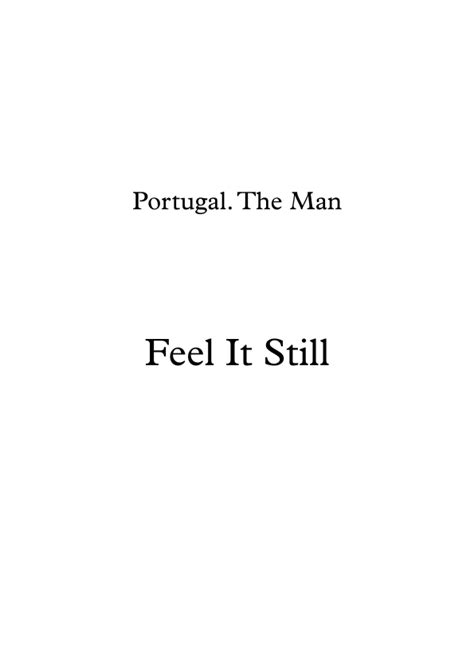 Feel It Still (arr. Dejan Teodosievski) by Portugal. The Man. Sheet ...