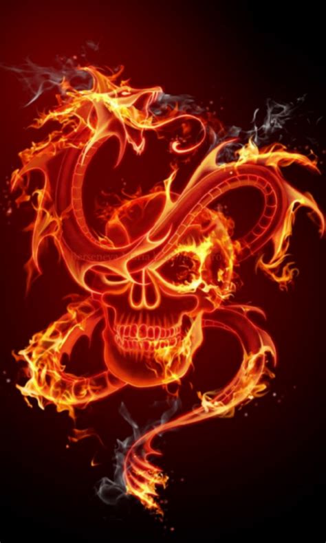 🔥 Download Fire Skull 3d Live Wallpaper Screenshot by @melissab | 3D ...