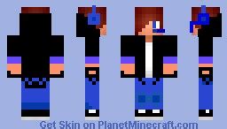 Blue Gamer Boy Minecraft Skin