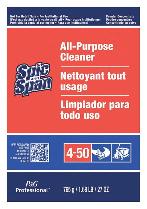 SPIC AND SPAN, Box, 27 oz Container Size, All Purpose Cleaner - 33NT85 ...