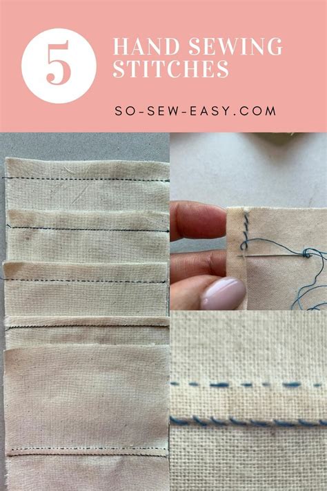 Hand-Sewing Stitches For Making Clothes By Hand | So Sew Easy - EU ...