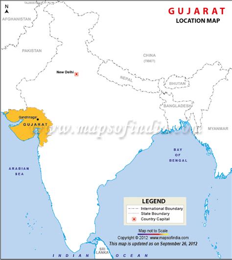 Map Of India Showing Gujarat - Gretal Gilbertine