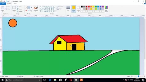 how to paint on ms paint for beginers - YouTube