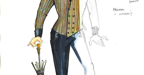 Malvolio costume rendering by Kevin Copenhaver for Utah Shakespeare ...