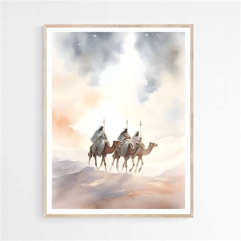 Nativity Scene Three Wise Men DIGITAL Download,christmas Printable Wall ...