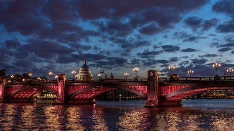 London, City, Landscape, Night, Cathedral, River Thames Wallpapers HD ...