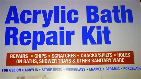 Acrylic Bath Repair Kit/Unboxing & Using/ Rapid Set/How To Repair Holes ...