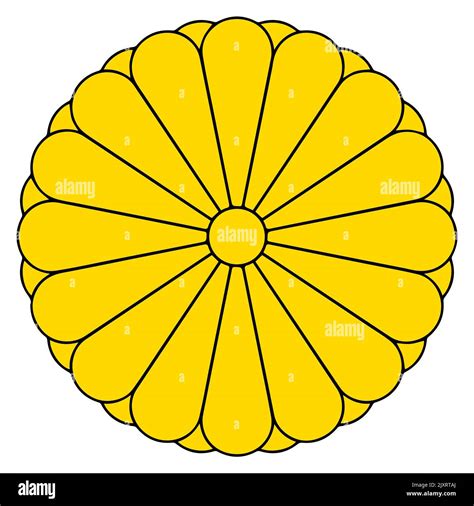 Imperial Seal of Japan. National emblem. Vector illustration isolated ...