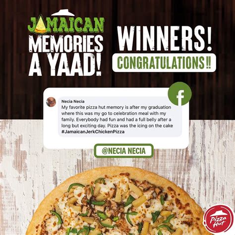 Congratulations to our JAMAICAN... - Pizza Hut Jamaica