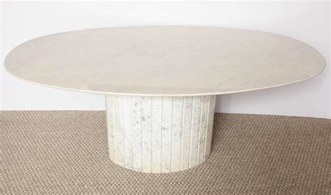 Oval Marble Dining Table at 1stdibs