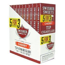 Swisher Sweets Tip Cigarillos Cherry Packs Cigars