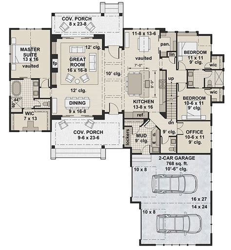 One Floor Modern House Plans - floorplans.click